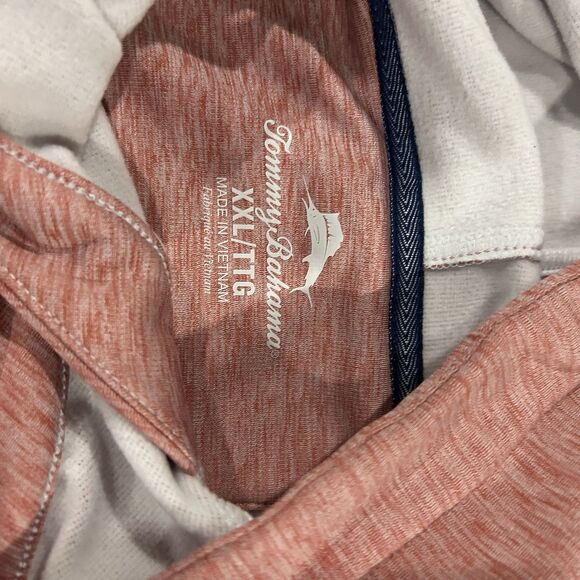 Tommy Bahama Men's Salmon Turtle Cove Hoodie Sweatshirt Sz 2XL Resort wear - Picture 8 of 12